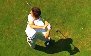 Golf Ausdrehen der Schultern